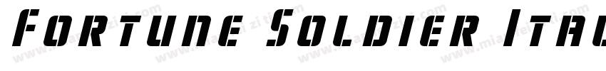 Fortune Soldier Italic字体转换